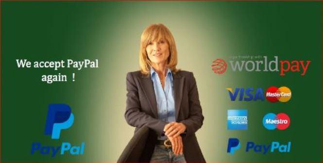 Wir akzeptieren wieder PayPAL